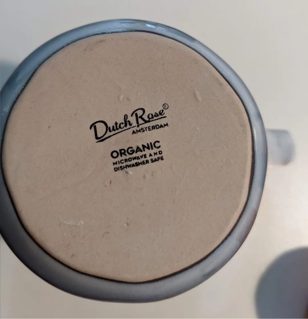 Dutch Rose Organic Borden Ø21,5cm - Stoneware Handgemaakt - Grijs