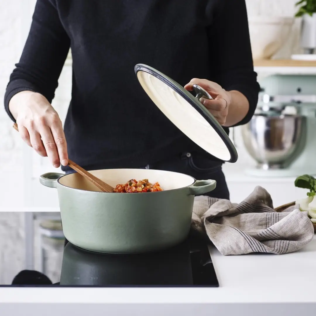 BK Bourgogne Braadpan 28cm - Gietijzer Groen