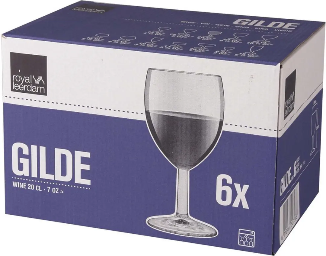 Royal Leerdam Gilde Wijnglazen - 18 Stuks - 20cl