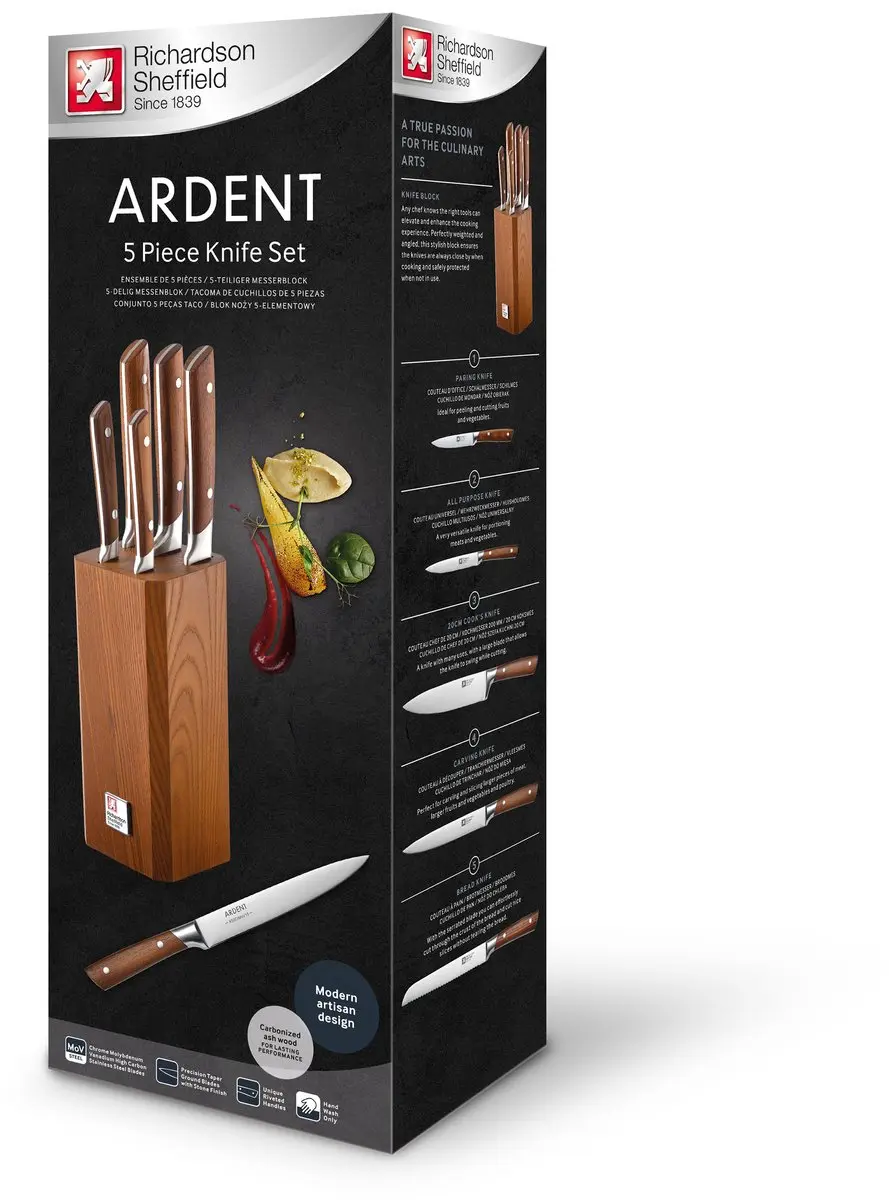 Richardson Sheffield Ardent Messenblok 5-delig - 6 Stuks