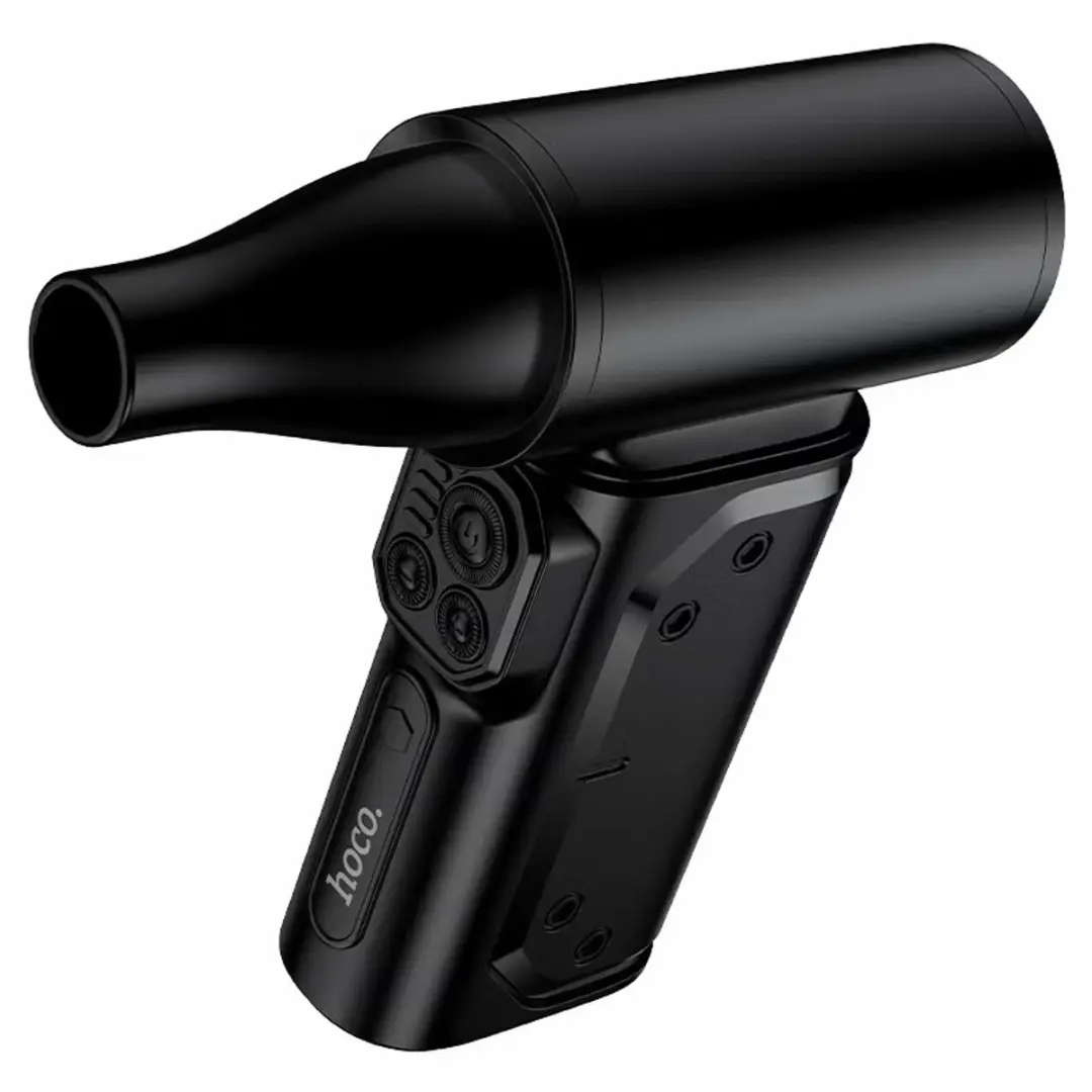 Hoco Flujo HX68 Mini Blower - 60W - 130.000 RPM - Zwart