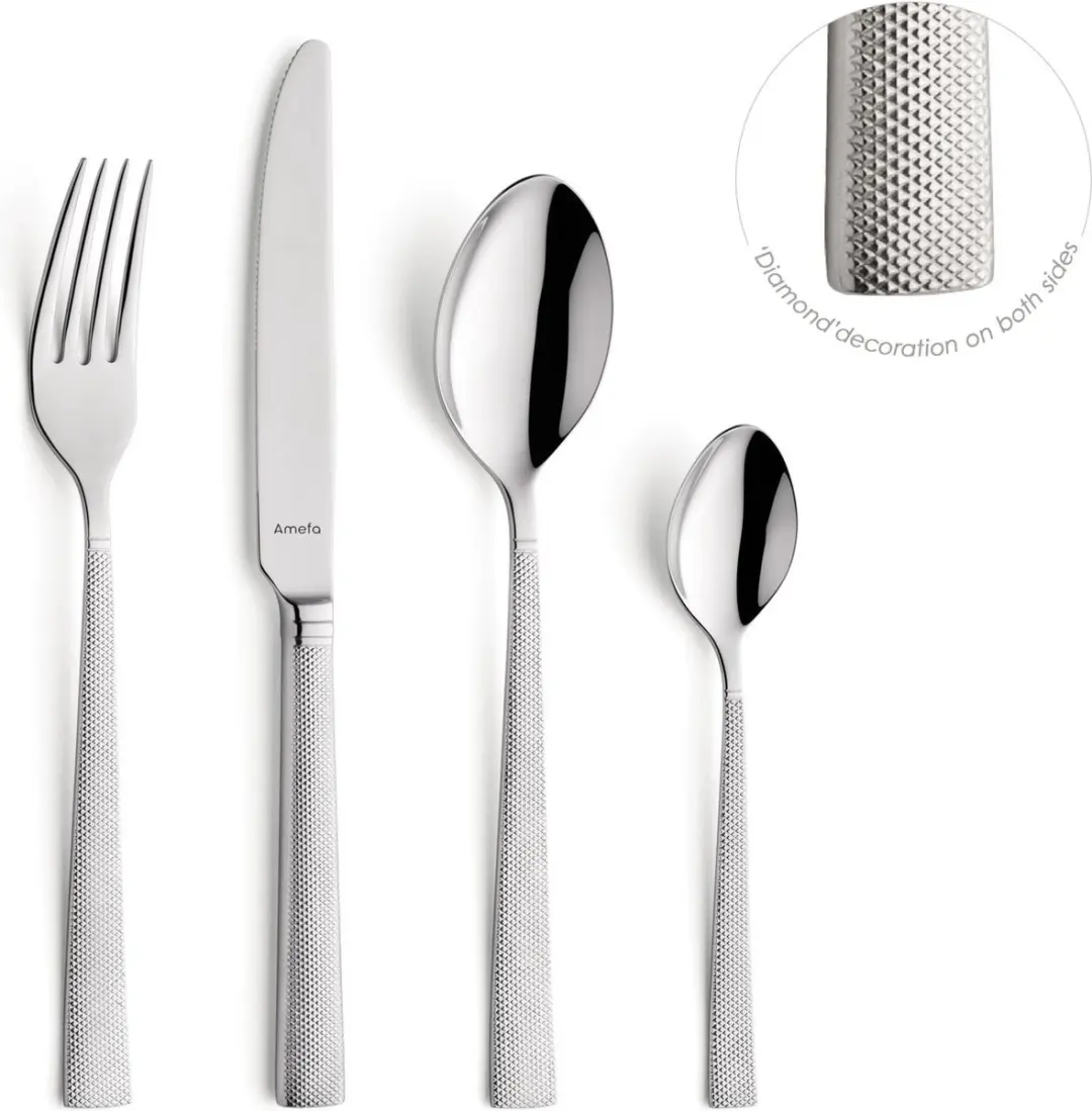 Amefa Jewel Bestekset 84-delig - 12 Personen - Zilver - afbeelding 6 van 6