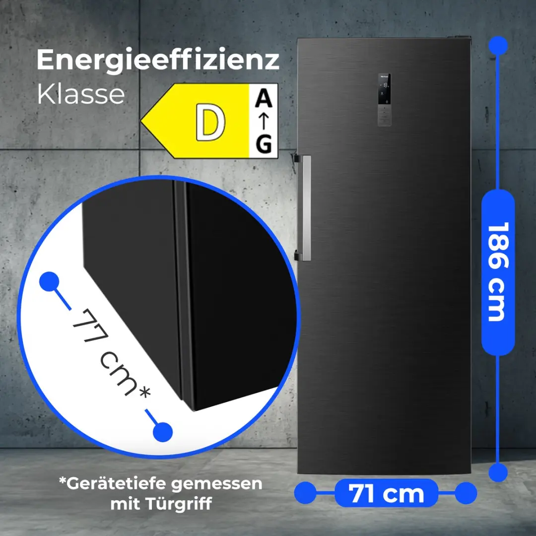 Bomann GSVS 7365 Vrijstaande Vrieskast 380L - Zwart - afbeelding 6 van 6