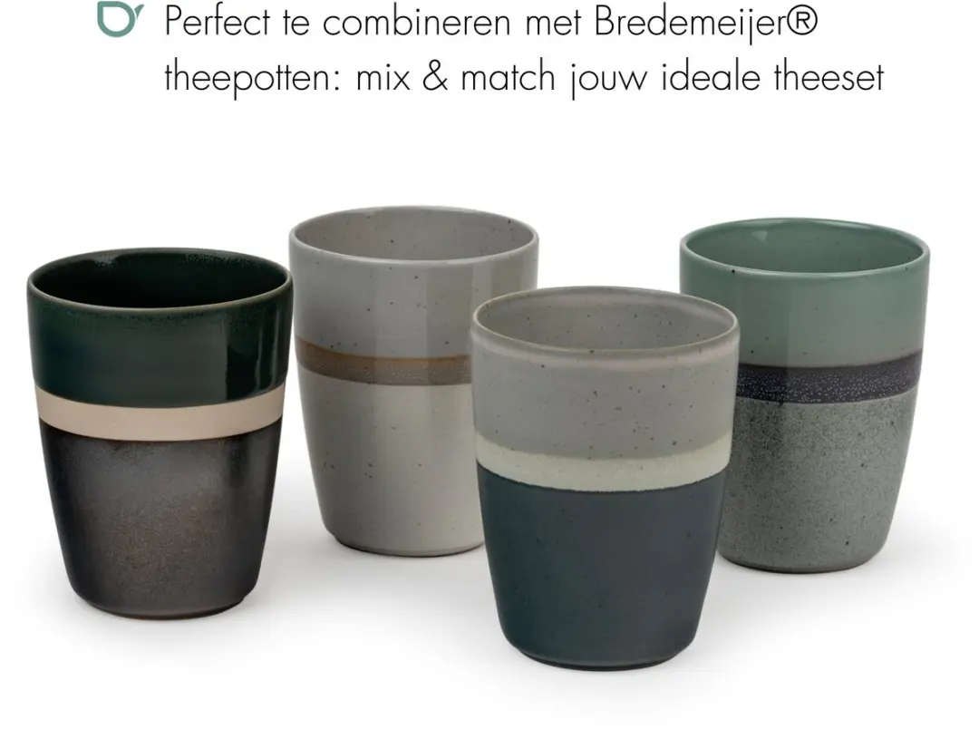 Bredemeijer Theemokken Sven Set 4 Stuks - Nude - 0,20L