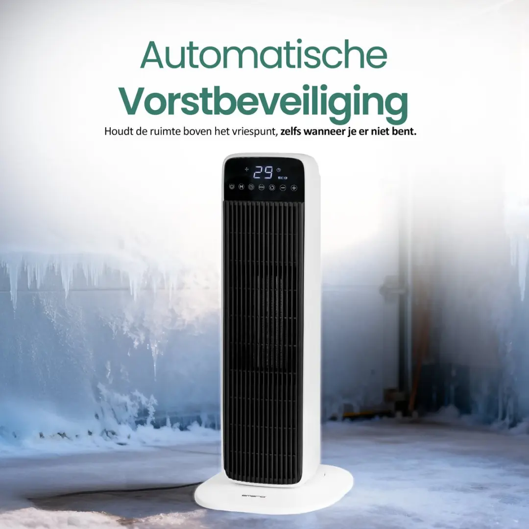 Emerio FH-132333 Ventilator Kachel 2000W - Wit/Zwart