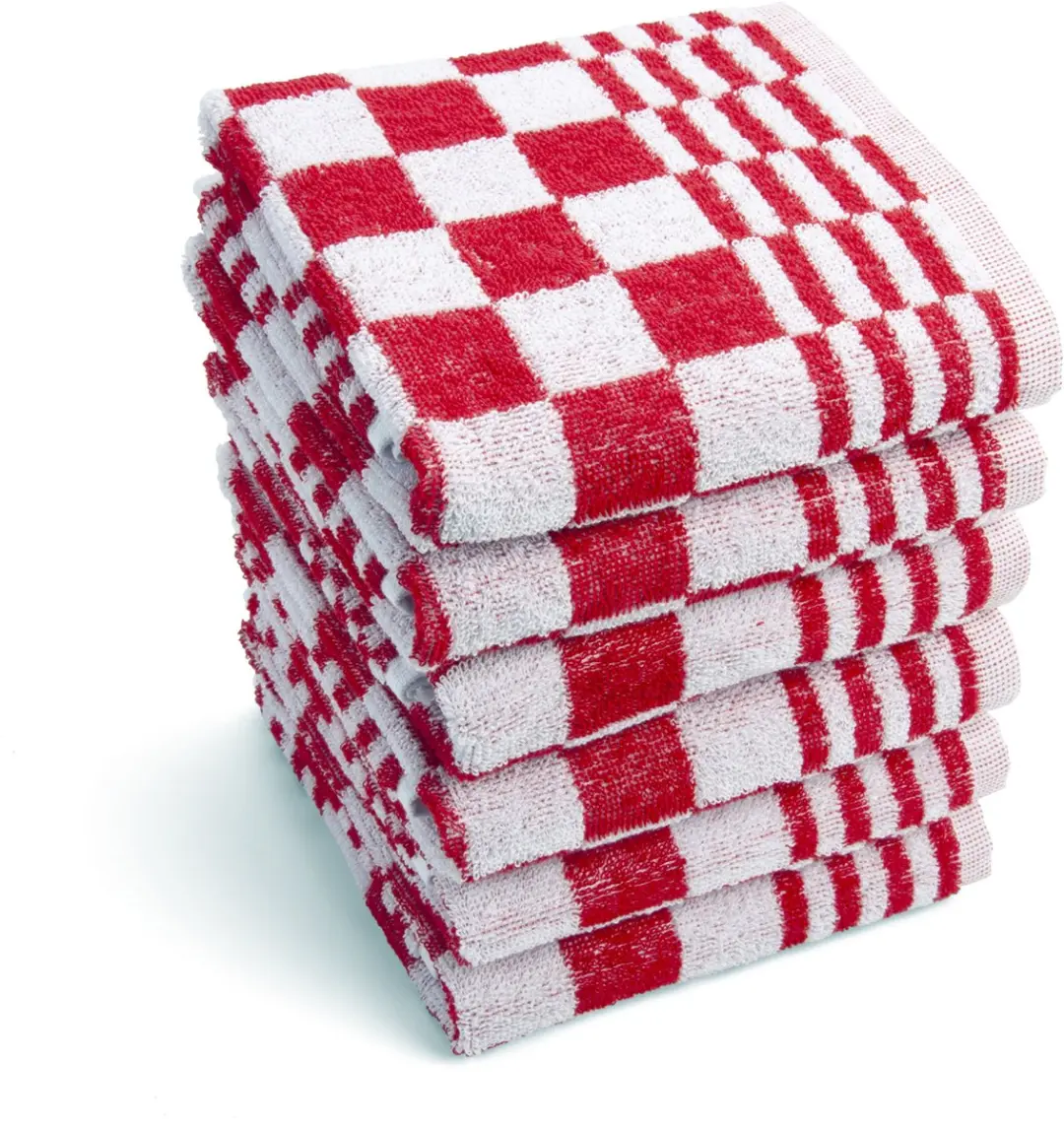 BYRKLUND Keukendoek Clean & Fresh Rood - 12 Stuks - 50x50cm