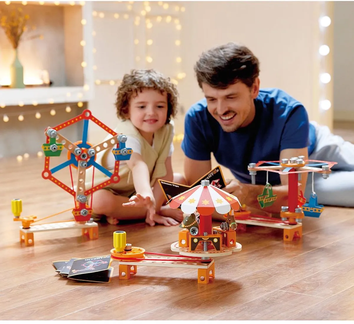 Hape Carnival Builder Set - 2-delig Multicolor