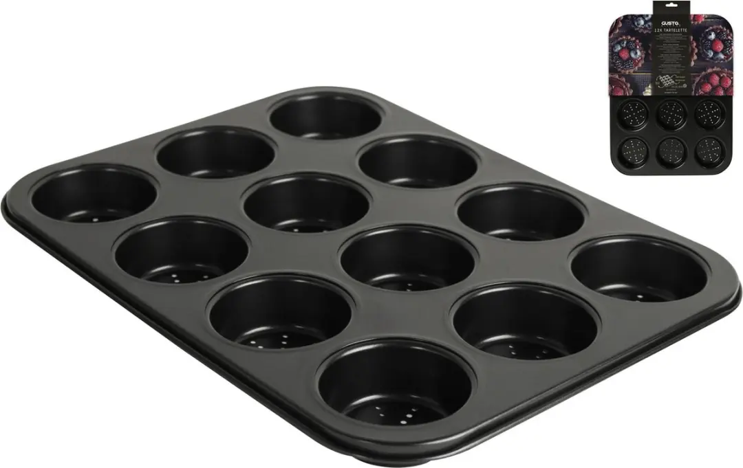 Gusta Muffinvorm Geperforeerd 12-vaks