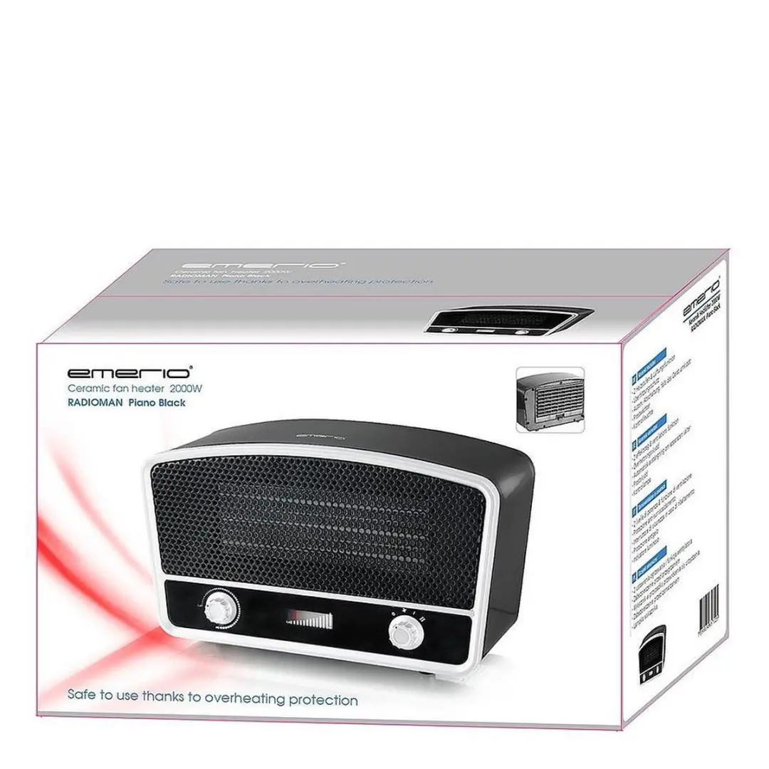 Emerio FH-110676 Ventilatorkachel 2000W - Zwart