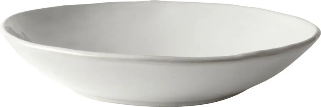 Dutch Rose Organic Diepe borden Ø23.5cm - Stoneware - Wit