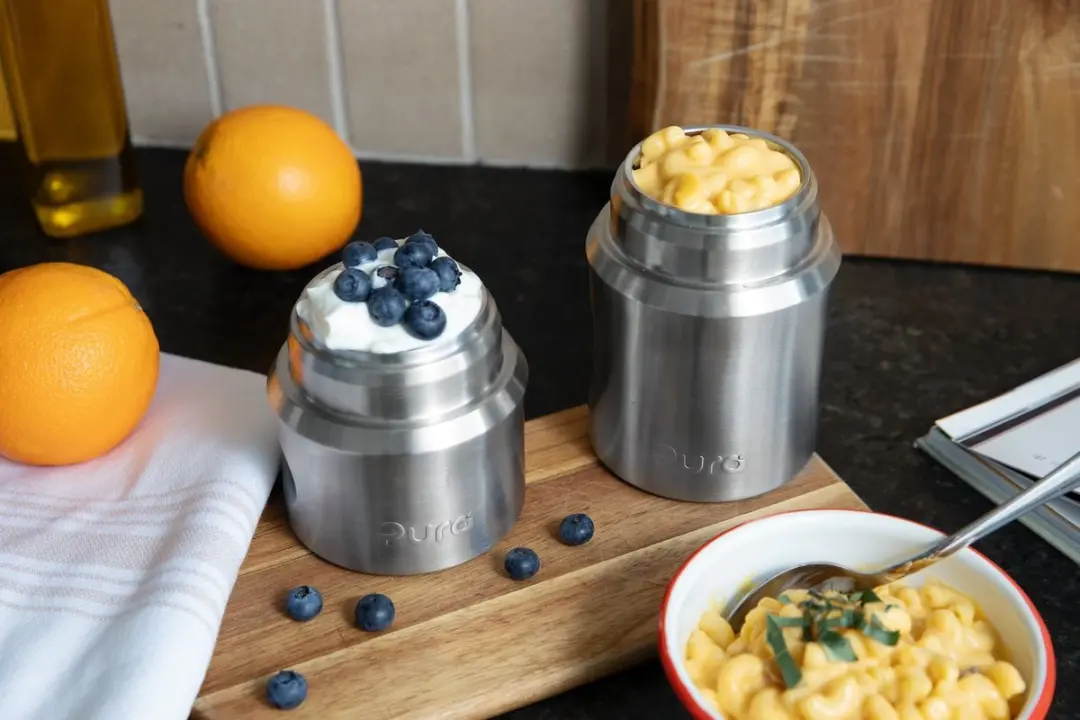 Pura Lunch Insulated Jar J13 - 400ml - Zilver/ Groen