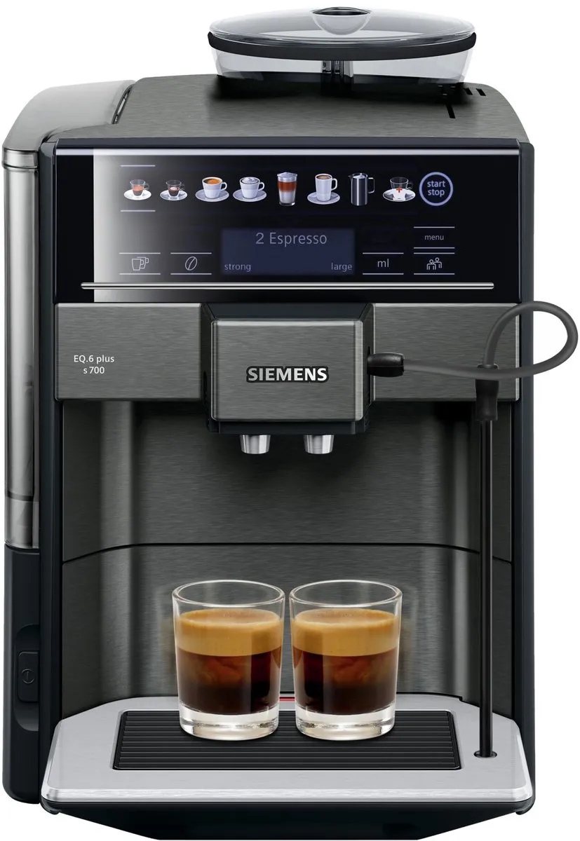 Siemens EQ6 Plus TE657319RW Volautomatische Espressomachine - Zwart