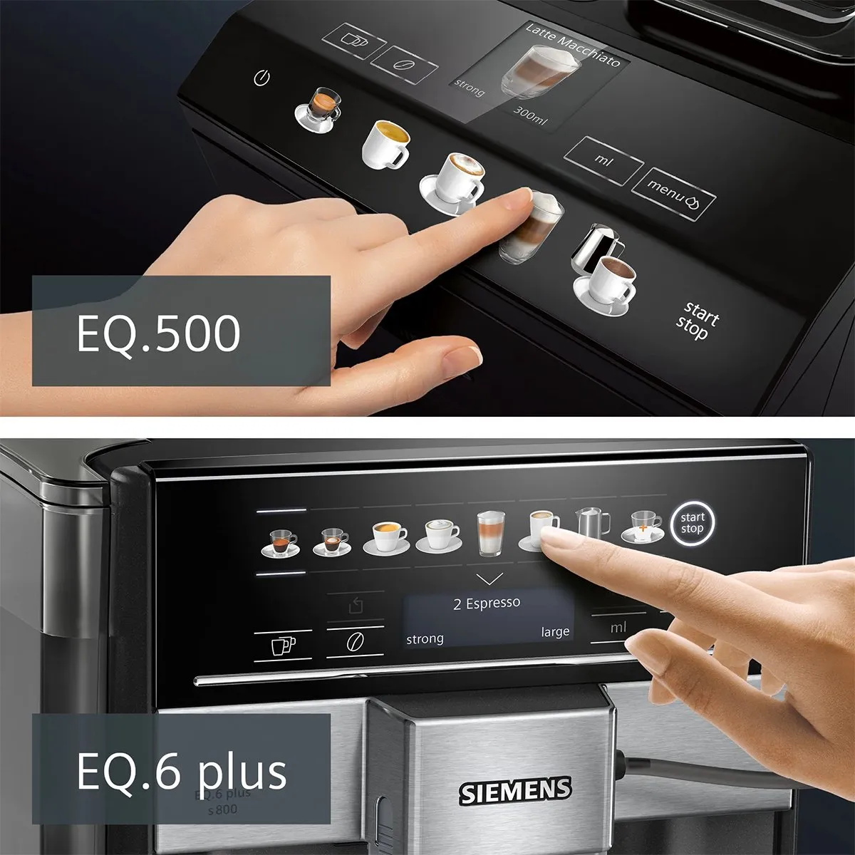 Siemens EQ6 Plus TE657319RW Volautomatische Espressomachine - Zwart