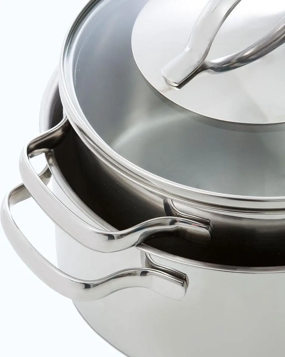 BK Essentials Pannenset 4-delig B4910.004 - 16/18/20cm RVS - Inductie - Ovenbestendig