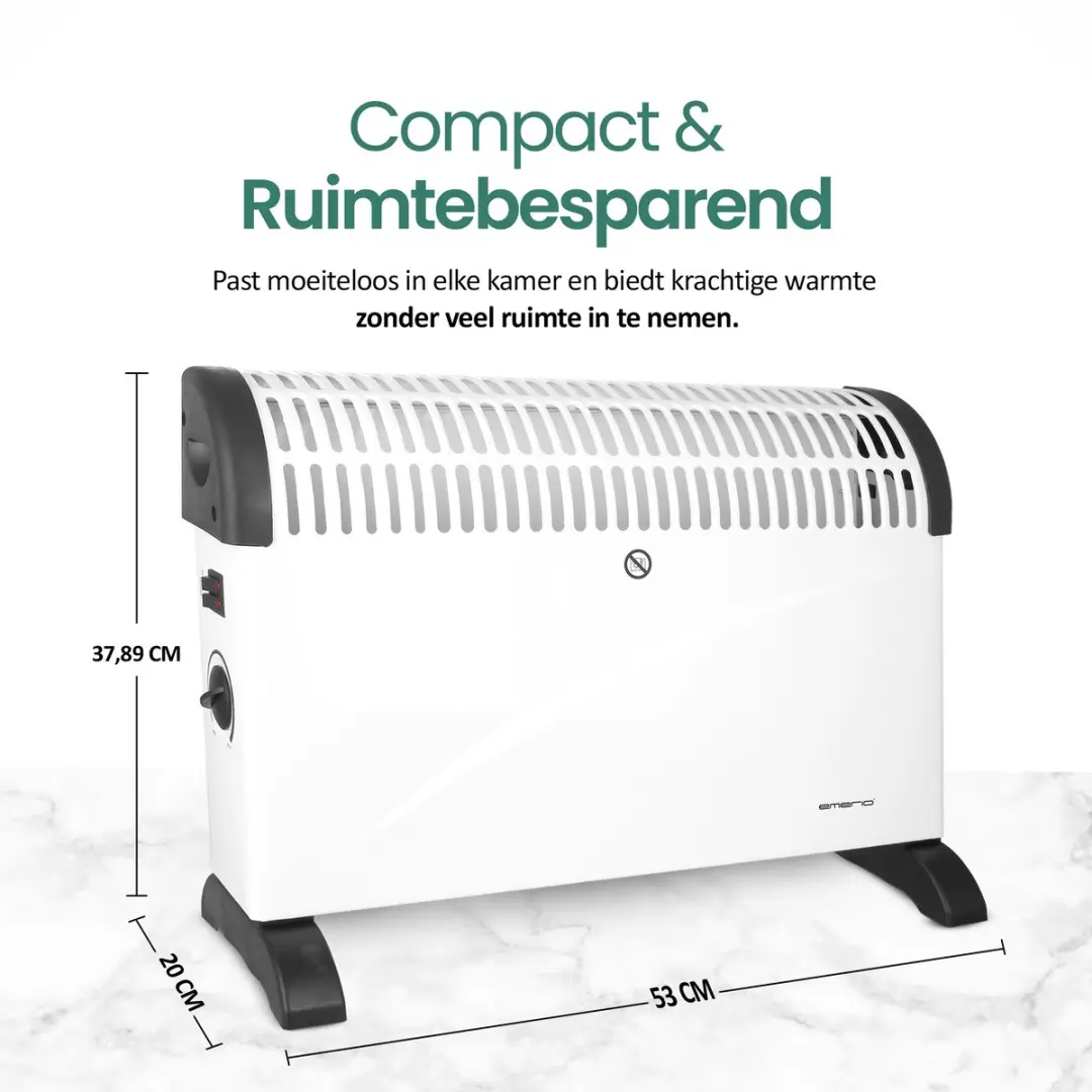 Emerio CH-121858.2 Convectorkachel 2000W - Wit