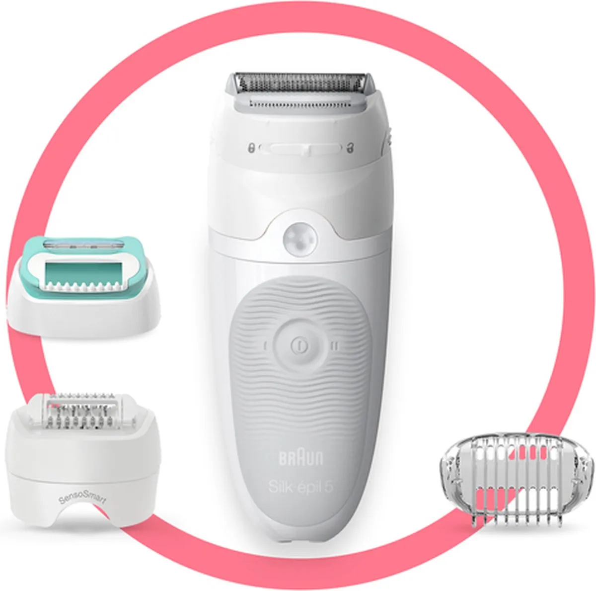 Braun Silk-épil 5-625 Epilator - 3 in 1 - Wit/Paars