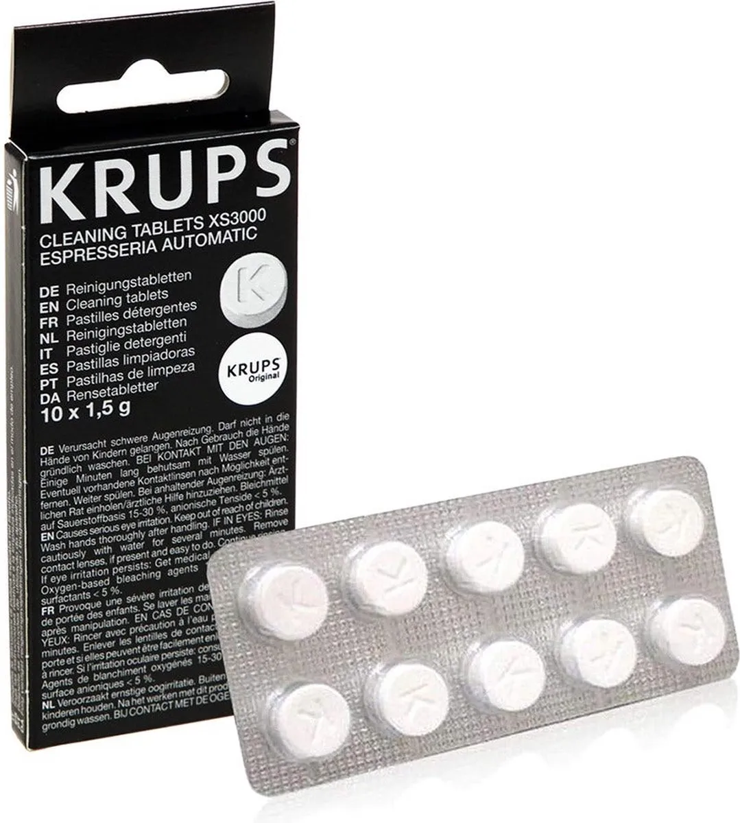 Krups XS3000 Koffiemachinereiniger - 10 Stuks
