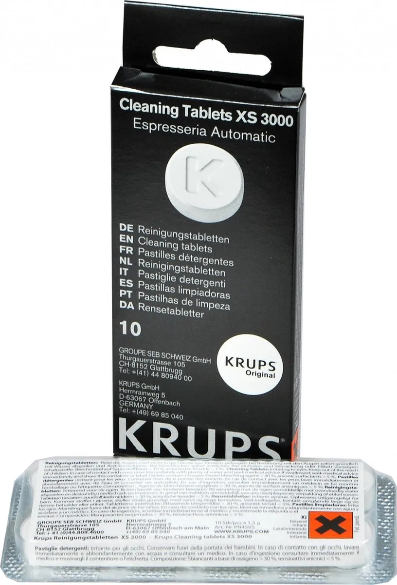 Krups XS3000 Koffiemachinereiniger
