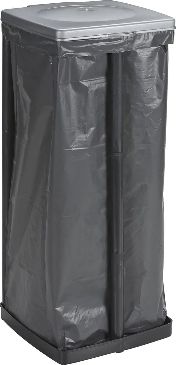 Sunware Quadra Vuilniszakhouder 120L - 4 Stuks - Zwart