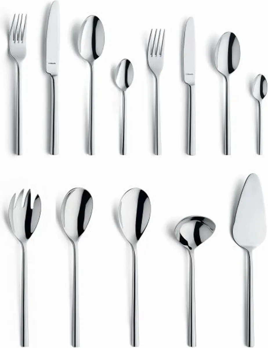 Amefa Colorado Dessert- & Ontbijtmes - 2 Stuks - Zilver