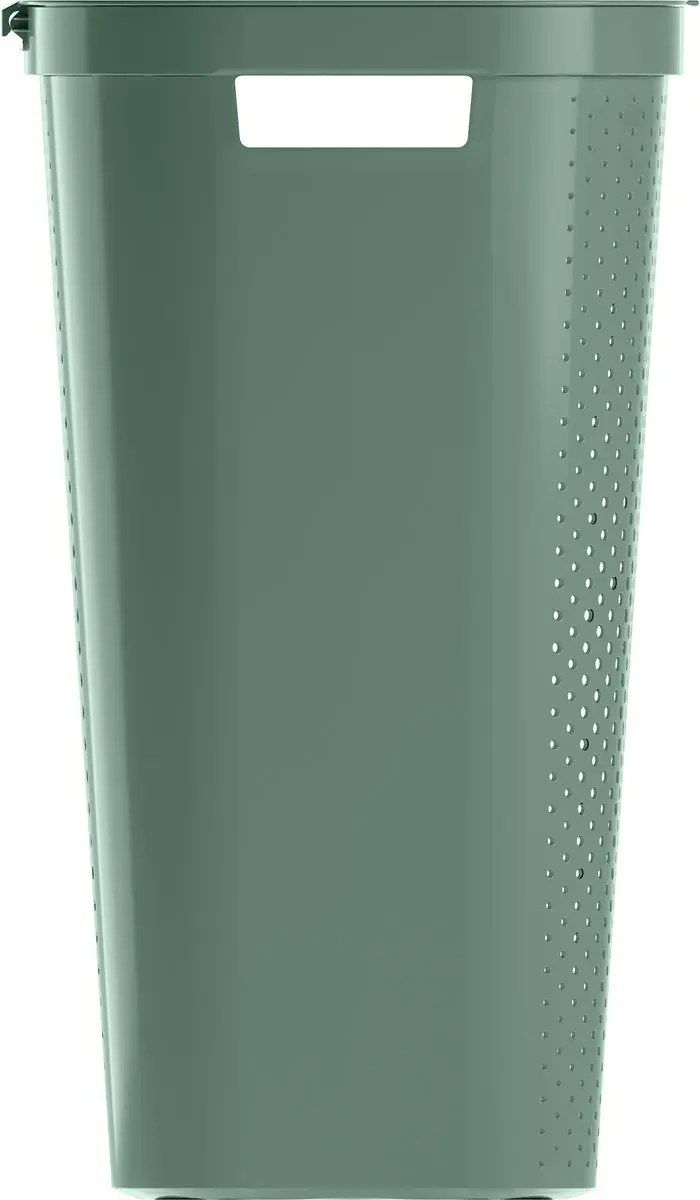 Curver Infinity Recycled Wasmand met deksel 60L - Groen