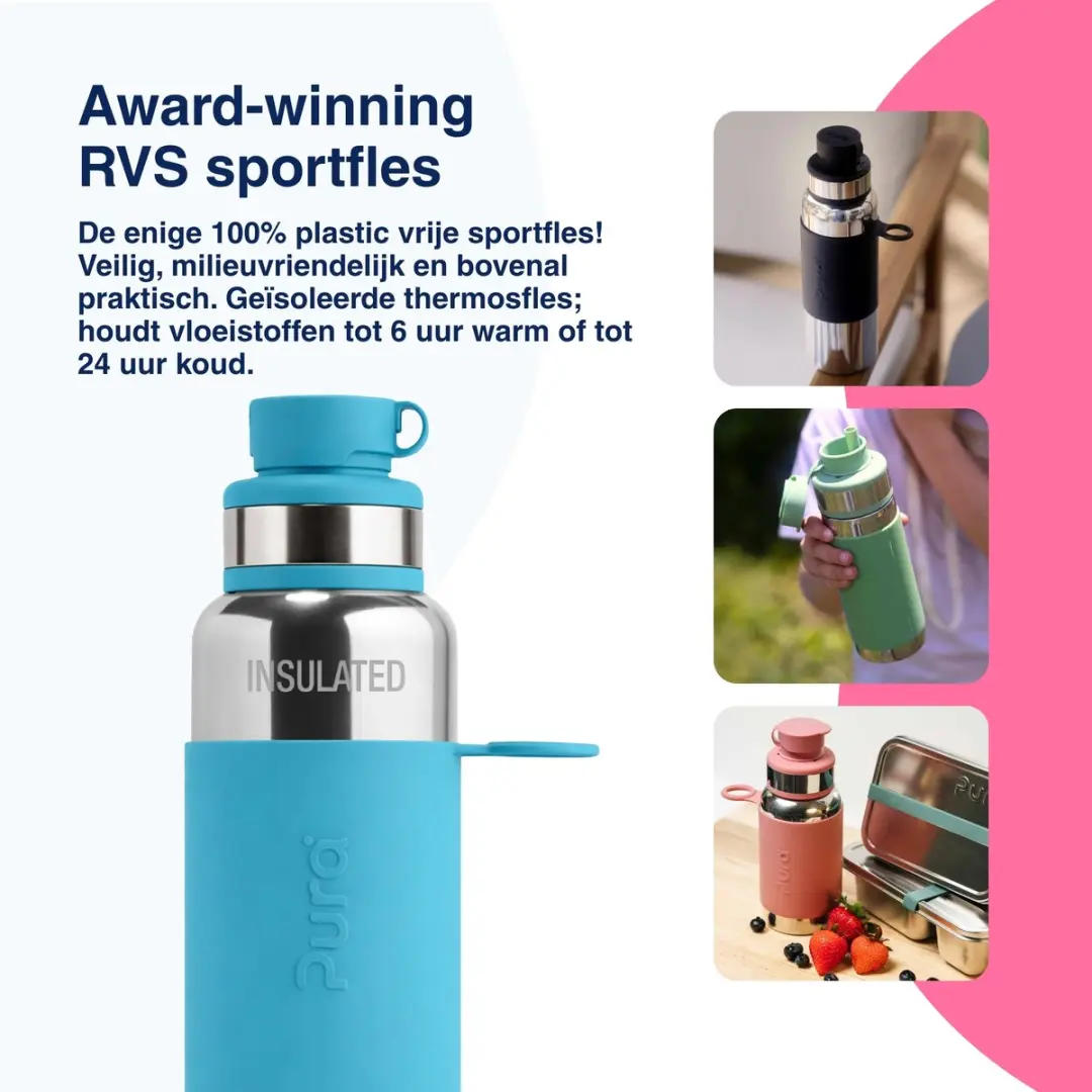 Pura Thermos Sportfles 650ml PU-I22C1-BMA - Aqua