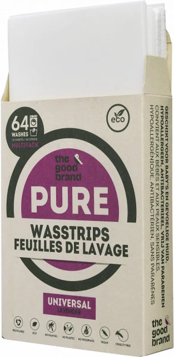 The Good Brand Wasstrips Lavendel