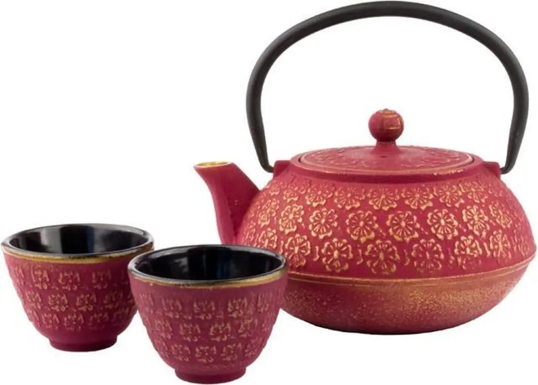 Bredemeijer Giftset Shanghai Theepot 0,6L Roze/Goud