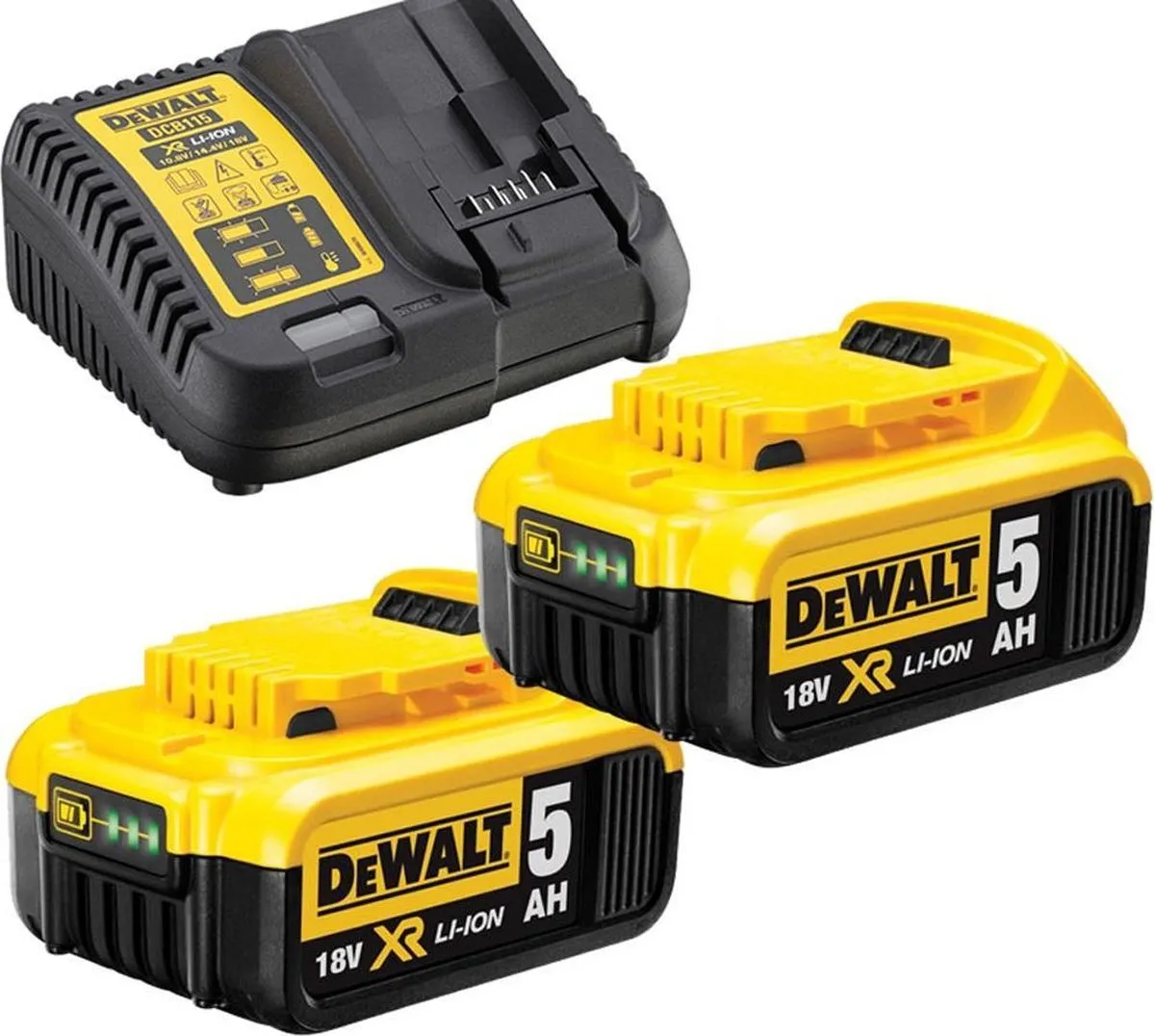DeWalt DCB115P2 Starterset 18V