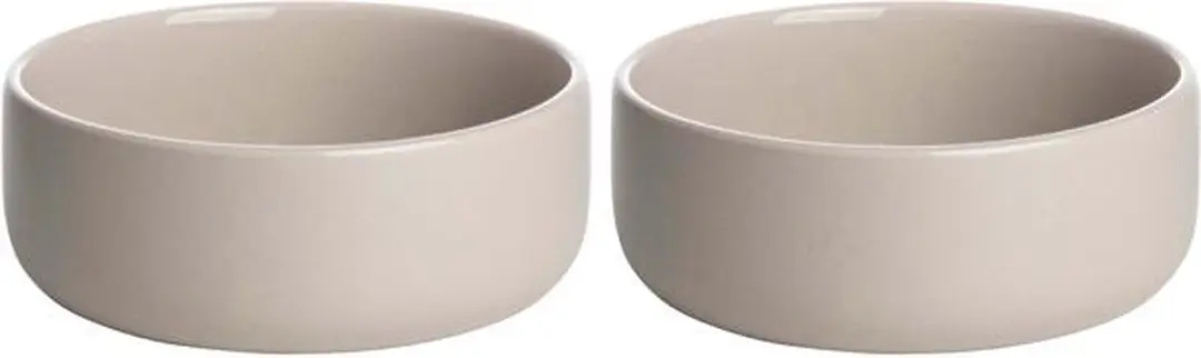 Gusta Kom Taupe ø11x4,5cm - 2 Stuks