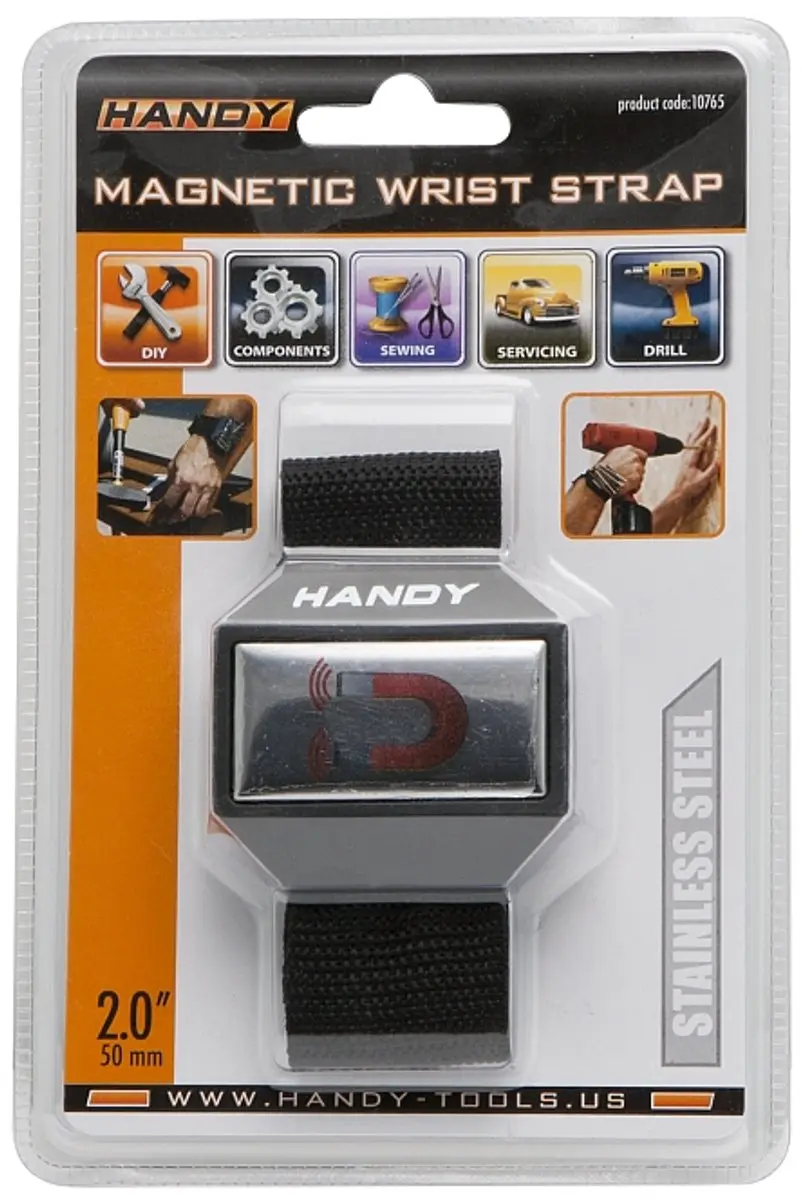 Handy Magnetische Polsband 10765 - 50x25mm - Zwart
