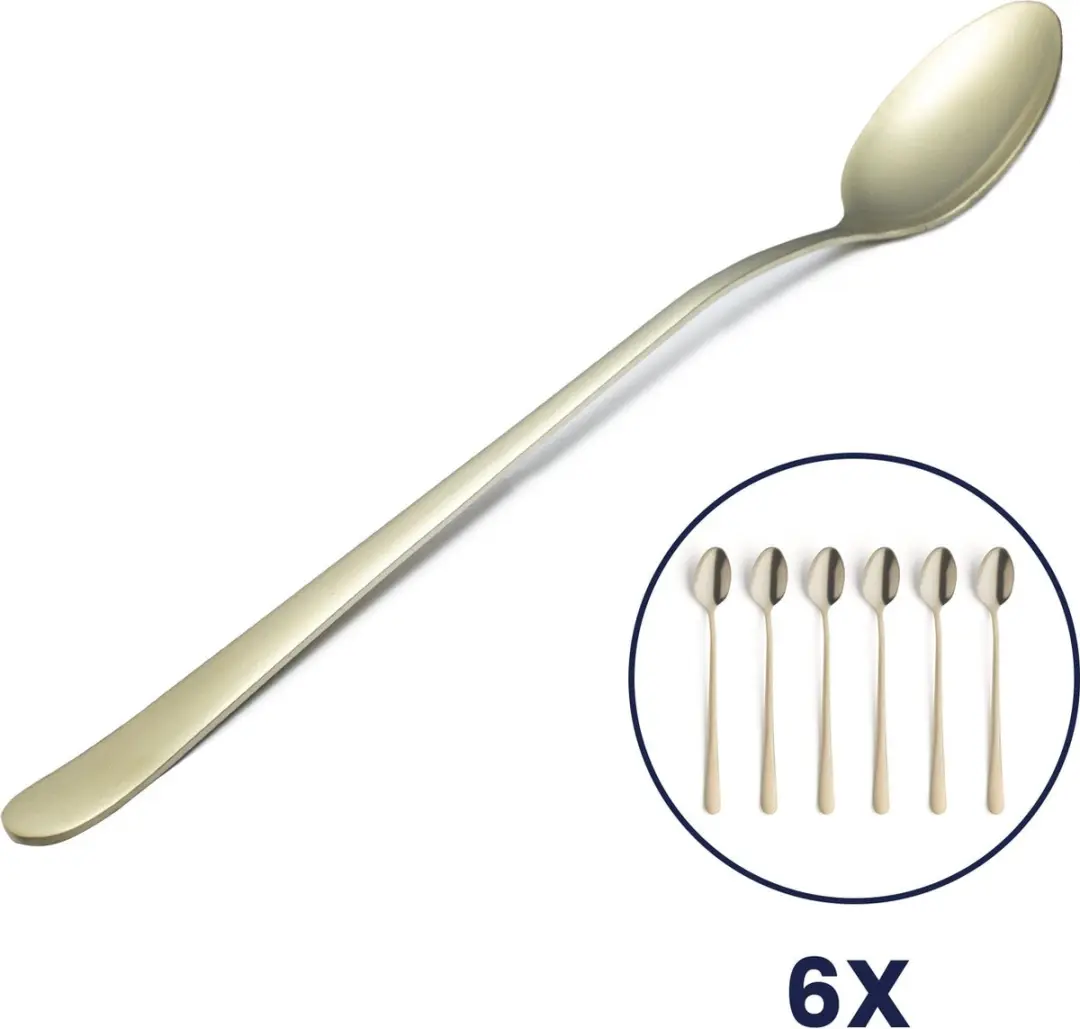Amefa Austin Vintage Sorbetlepels - 6 Stuks - Champagne