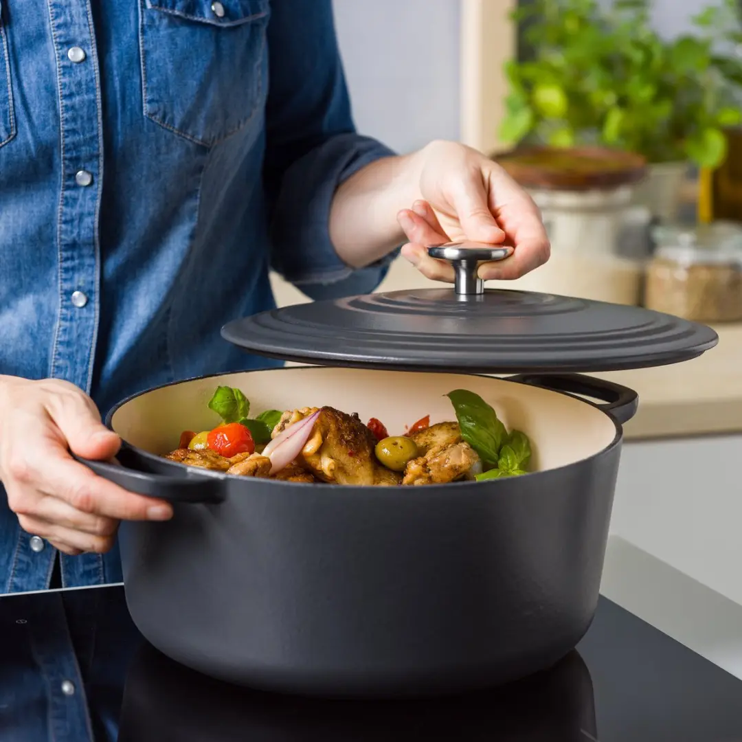 BK Bourgogne Braadpan Gietijzer 28cm - 6.7L - Inductie & Ovenbestendig - afbeelding 6 van 6