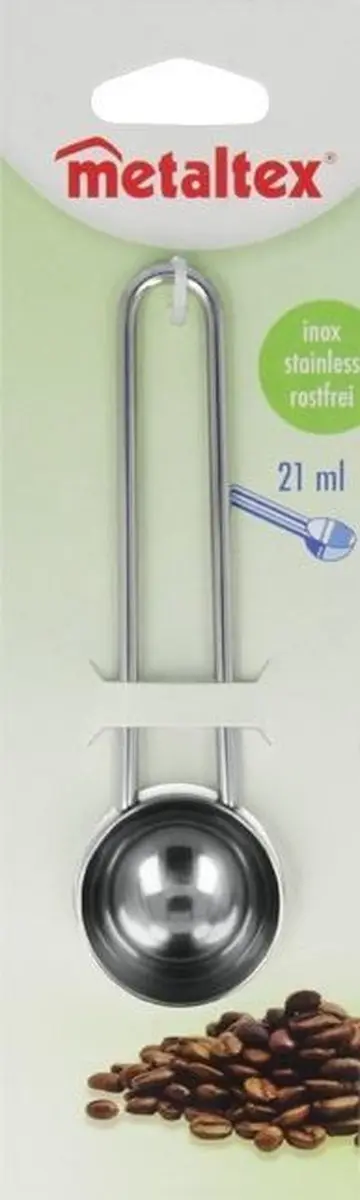 Metaltex Koffiemaatschep 13,5cm 21ml RVS - Zilver