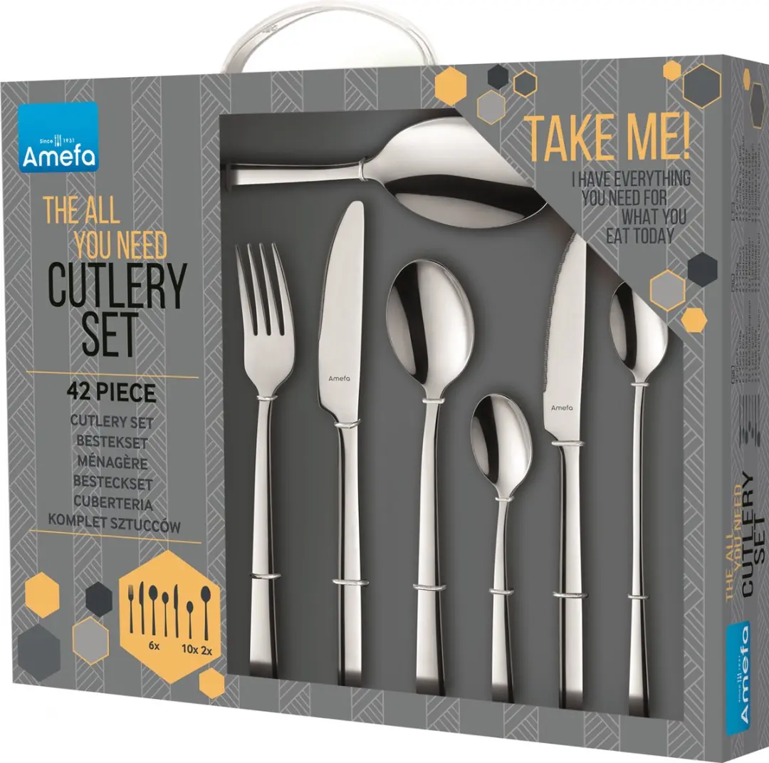 Amefa Manille Bestekset 42-delig - Zilver - 6 Personen