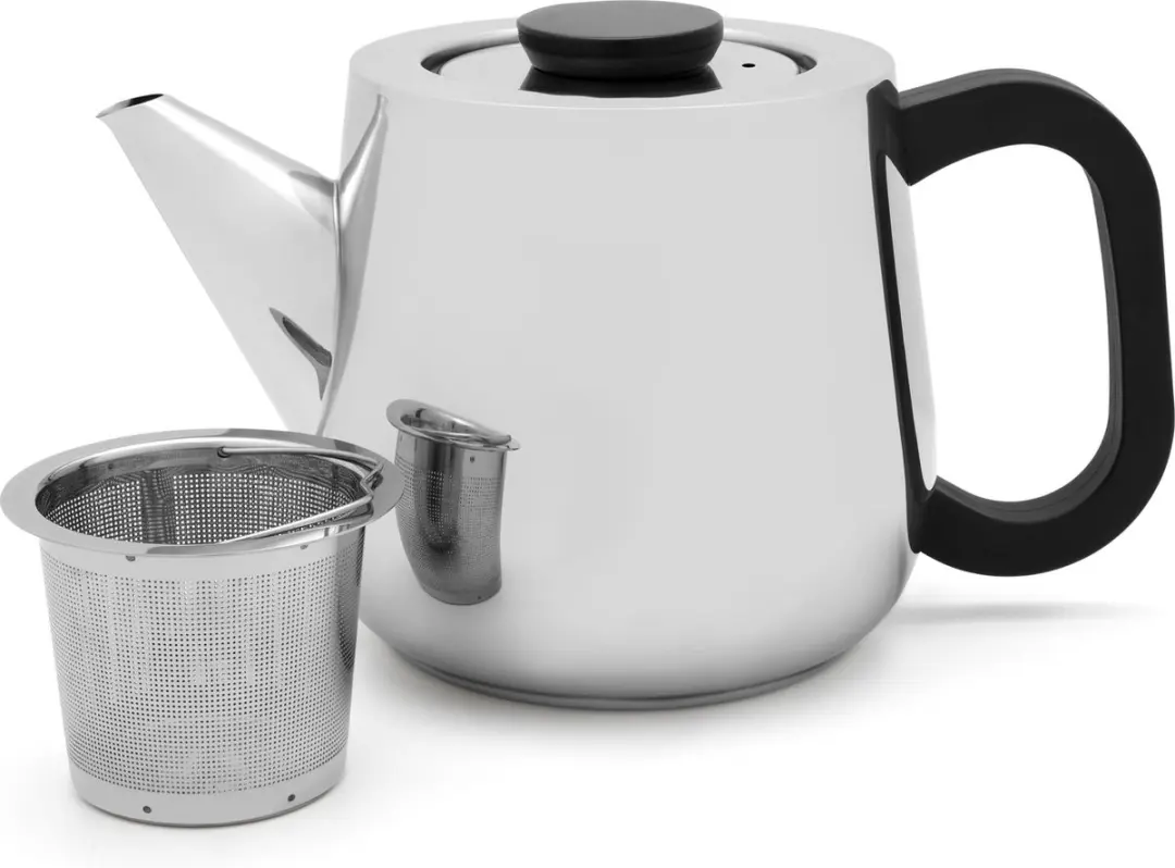 Bredemeijer Vasco Theepot RVS - 1L - Zilver
