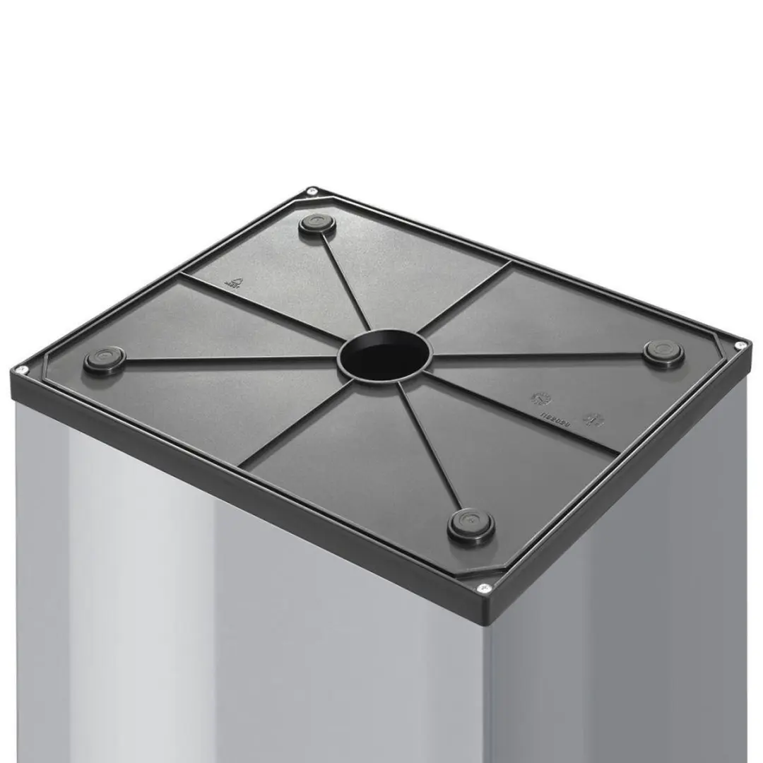 Hailo Big-Box Swing XL Prullenbak 52L - Zilver