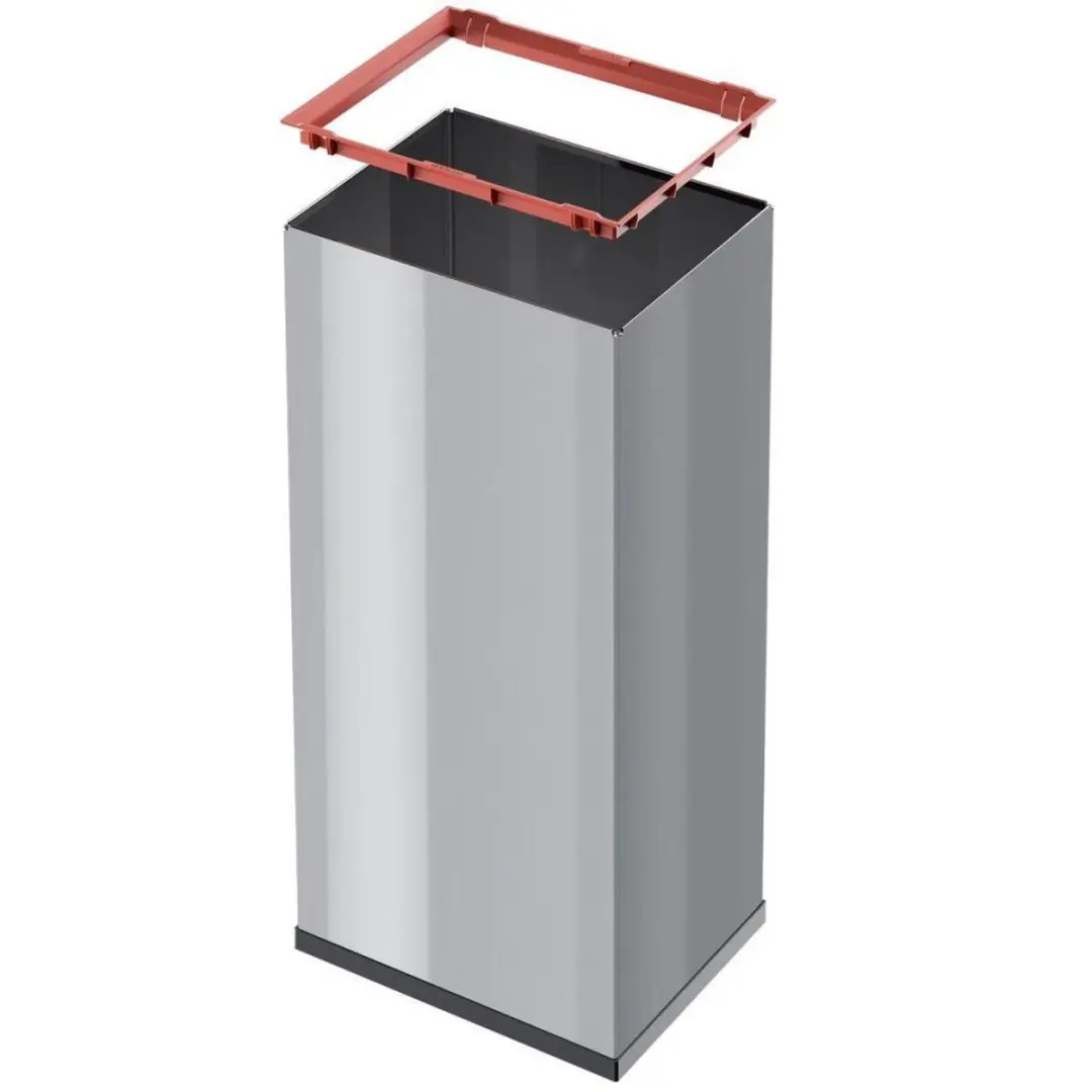 Hailo Big-Box Swing XL Prullenbak 52L - Zilver