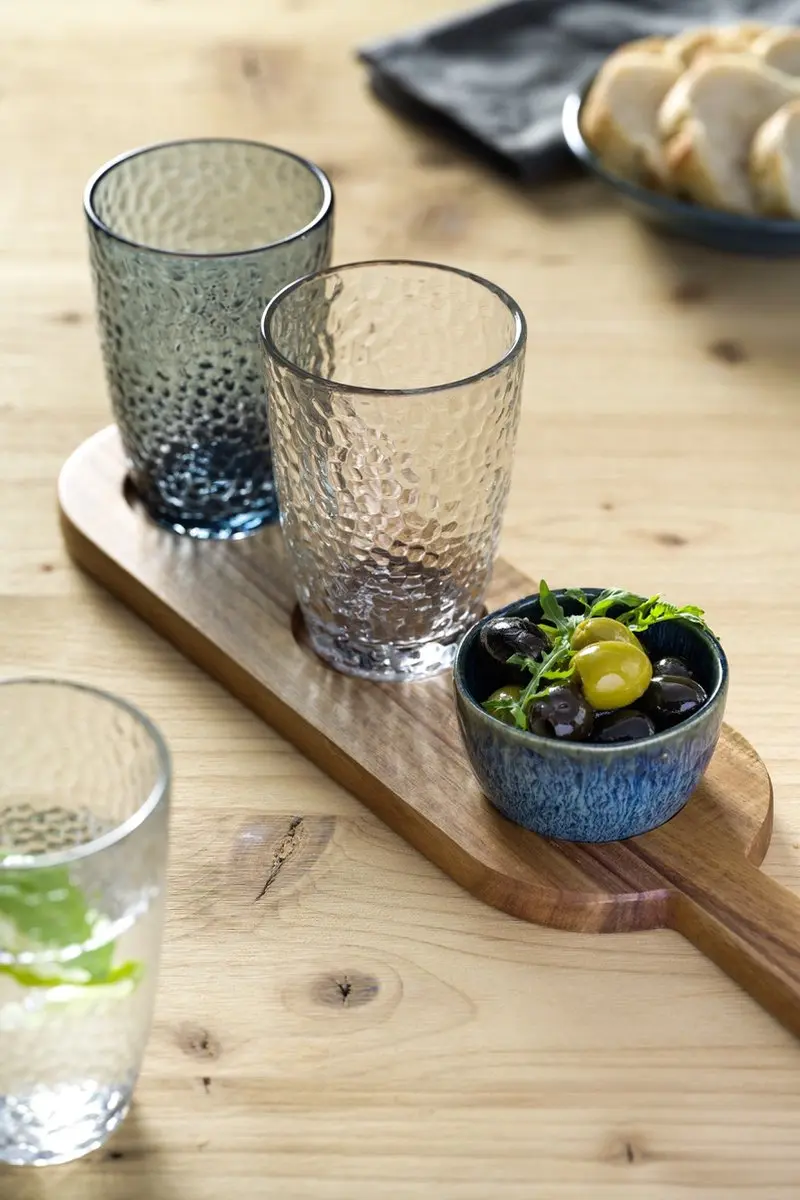Leonardo Matera Longdrinkglas 340ml - Blauw - Set van 4
