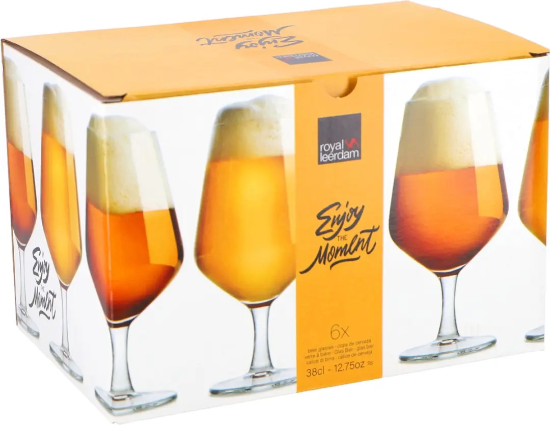 Royal Leerdam Bierglas Set 6 Stuks