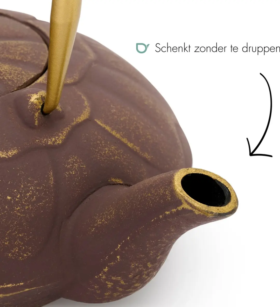 Bredemeijer Theepot Kunming 1,3L Gietijzer - Aubergine - 6 Kopjes