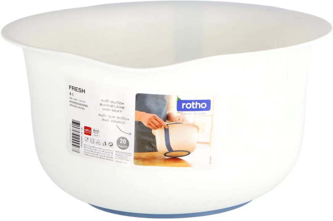 Rotho Beslagkom Horizon 4L - Wit/Blauw
