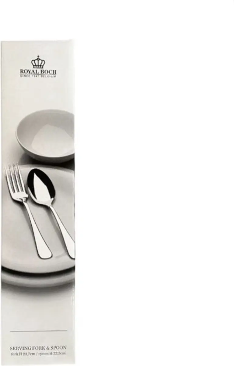 Royal Boch L131000285 Lepel & Vork - 2-delig - Zilver