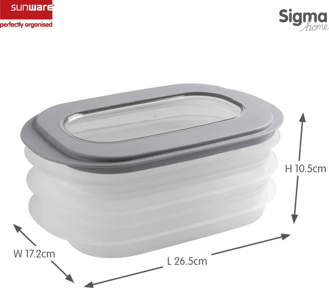Sunware Sigma Home Vleeswarendoos - Set van 2 - Grijs