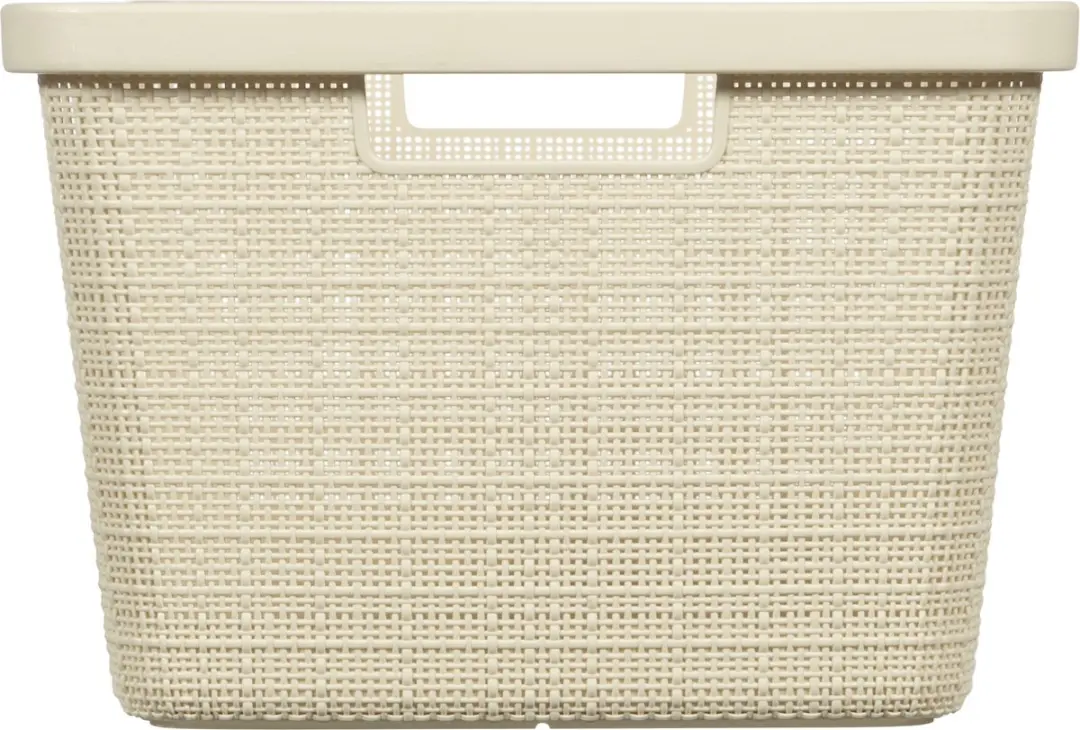 Curver Jute Wasmand 46L - 2 Stuks - Gebroken Wit - afbeelding 6 van 6