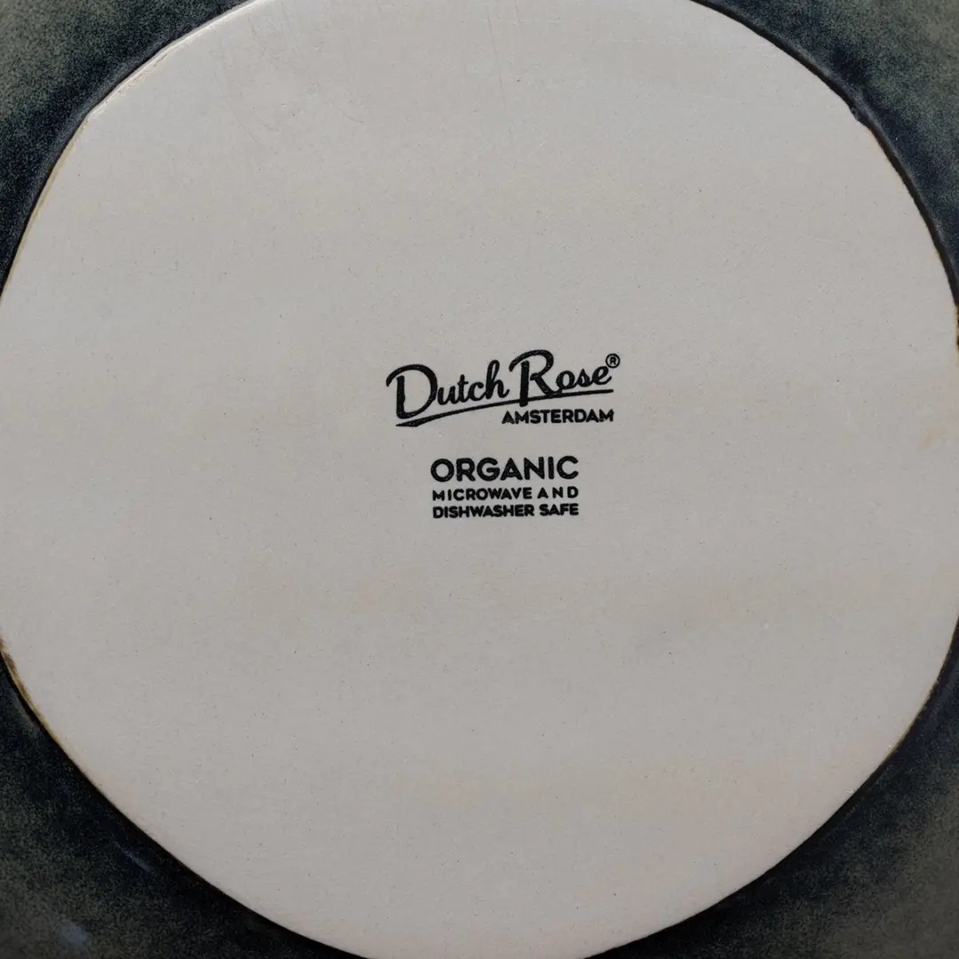 Dutch Rose Organic Giftset Diepe Bordenset 23,5cm Groen - 4 Stuks