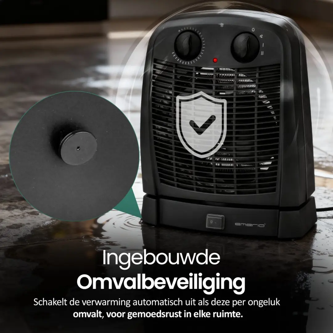 Emerio FH-111910.2 Ventilator Kachel 2000W - Zwart