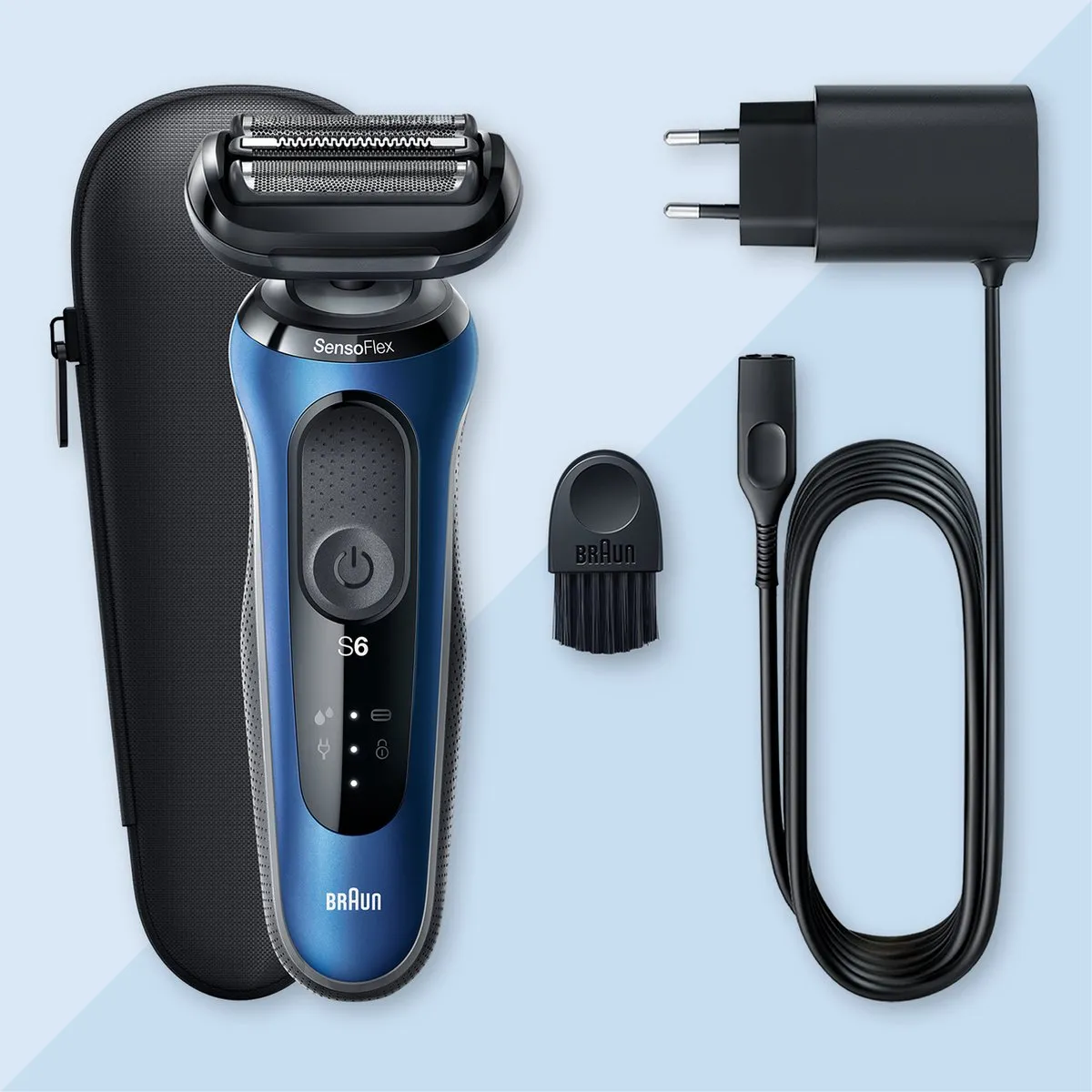 Braun Series 6 61-B1000s Elektrisch Scheerapparaat - Blauw - afbeelding 6 van 6