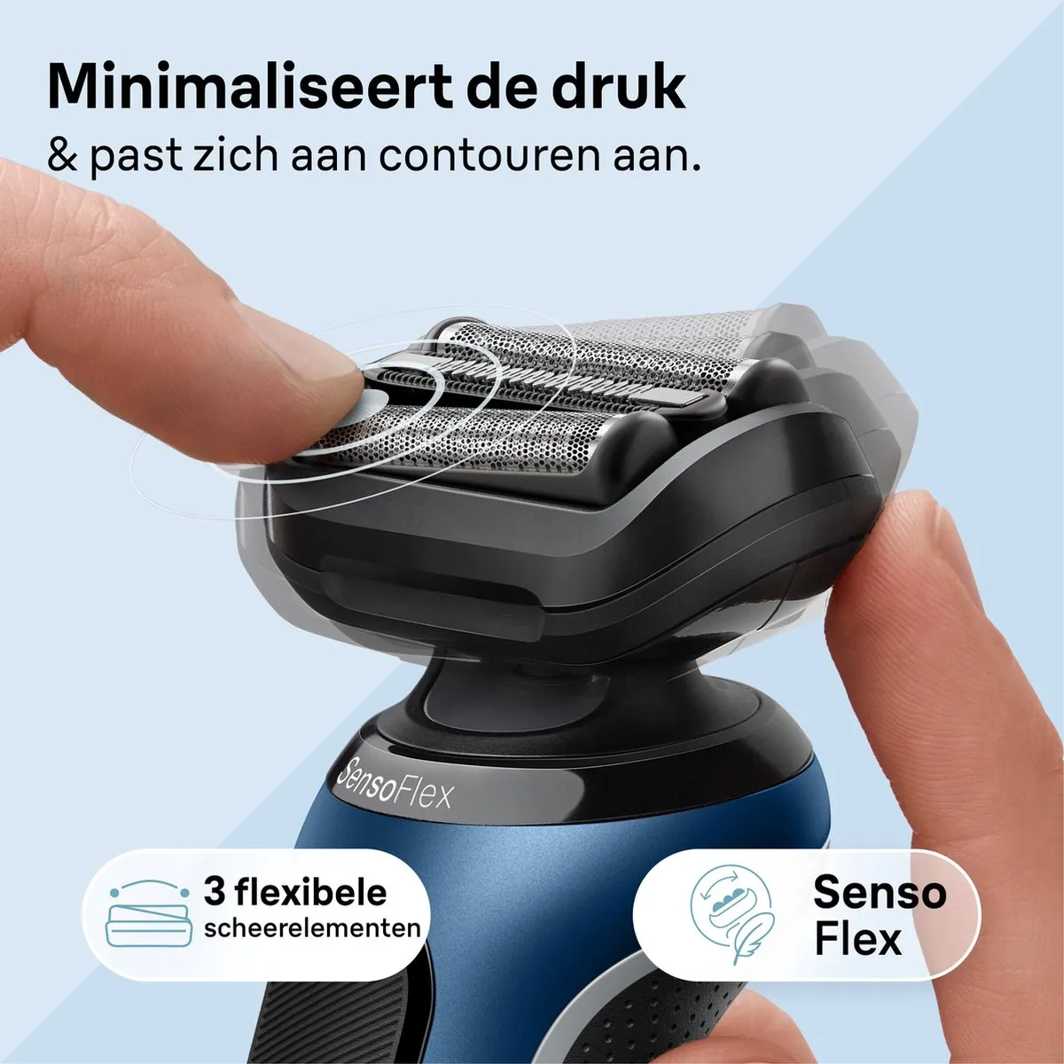 Braun Series 6 61-B1000s Elektrisch Scheerapparaat - Blauw