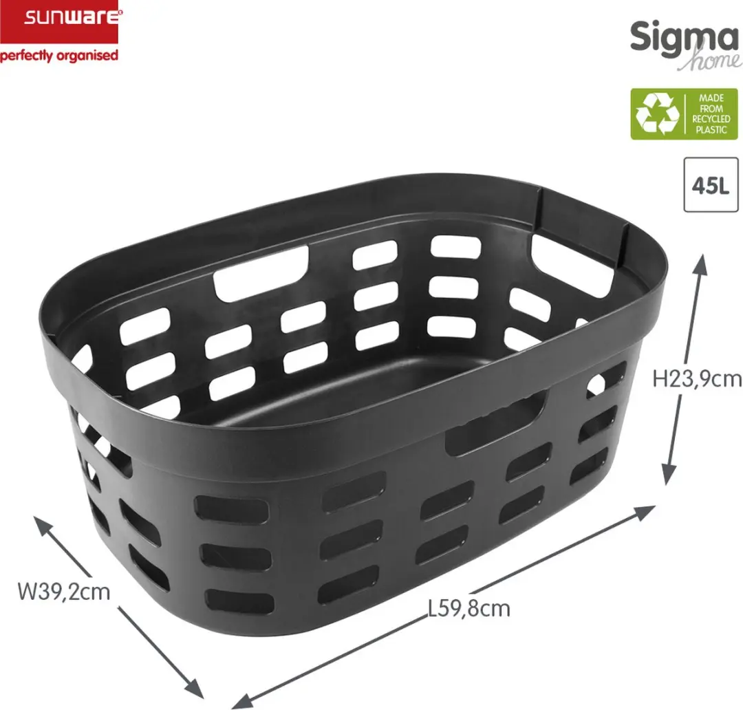 Sunware Sigma Home Wasmand 45L - Antraciet